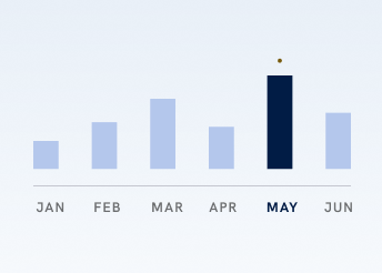 Monthly business performance trends
